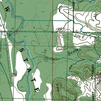 Western Michigan University MI-Chestonia: Authoritative US Topos 1983 digital map