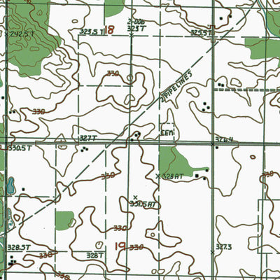 Western Michigan University MI-Chippewa Lake South: Authoritative US Topos 1985 digital map