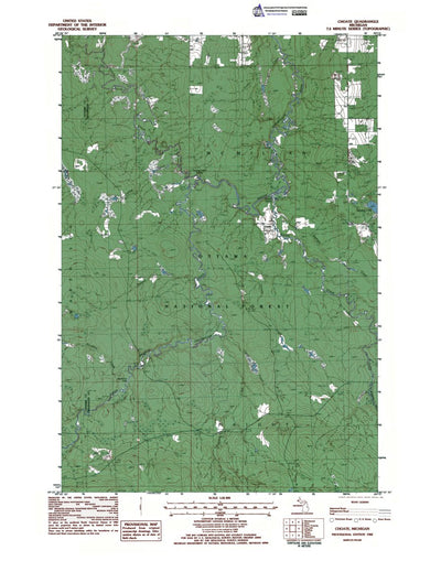Western Michigan University MI-Choate: Authoritative US Topos 1982 digital map