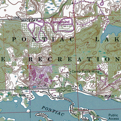 Western Michigan University MI-Clarkston: Authoritative US Topos 1968 digital map