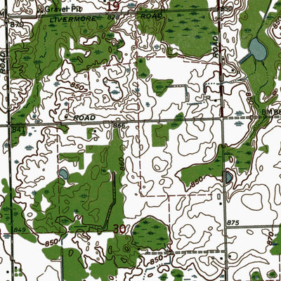 Western Michigan University MI-Clifford: Authoritative US Topos 1963 digital map