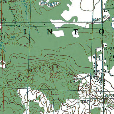 Western Michigan University MI-Comins: Authoritative US Topos 1986 digital map
