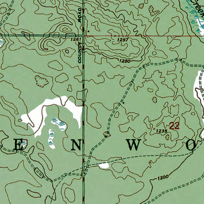 Western Michigan University MI-Comstock Hills: Authoritative US Topos 1950 digital map