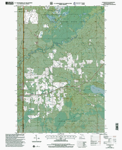 Western Michigan University MI-Covington: Authoritative US Topos 1999 digital map