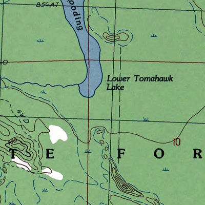 Western Michigan University MI-Cranberry Lake: Authoritative US Topos 1986 digital map