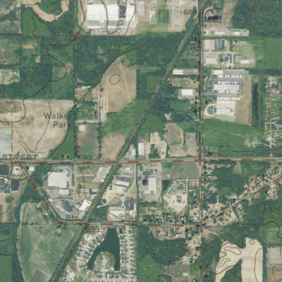 Western Michigan University MI-Cutlerville: GeoChange 1965-2012 digital map