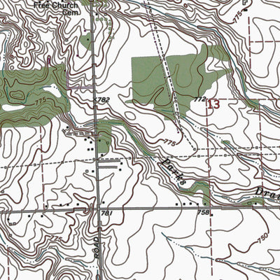 Western Michigan University MI-Denton: Authoritative US Topos 1969 digital map