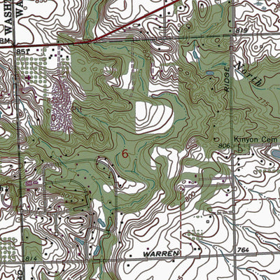 Western Michigan University MI-Denton: Authoritative US Topos 1969 digital map