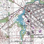 Western Michigan University MI-Dexter: Authoritative US Topos 1996 digital map