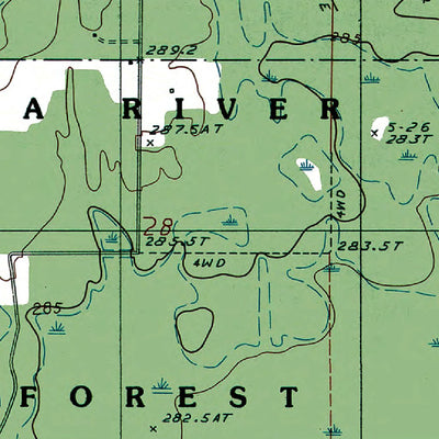 Western Michigan University MI-Diffin: Authoritative US Topos 1985 digital map