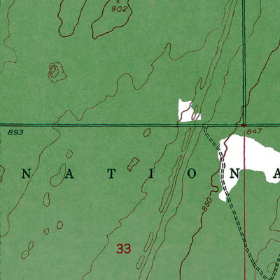 Western Michigan University MI-Dollar Settlement: Authoritative US Topos 1951 digital map