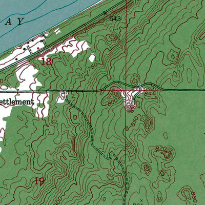 Western Michigan University MI-Dollar Settlement: Authoritative US Topos 1951 digital map