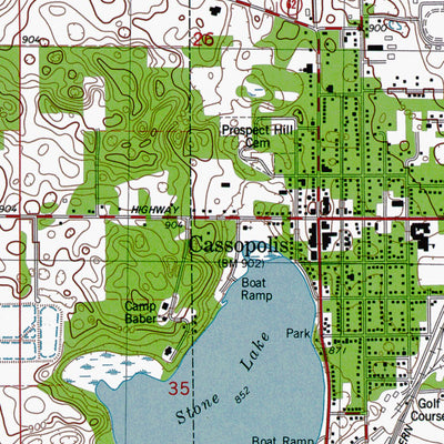 Western Michigan University MI-Dowagiac: Authoritative US Topos 1981 digital map