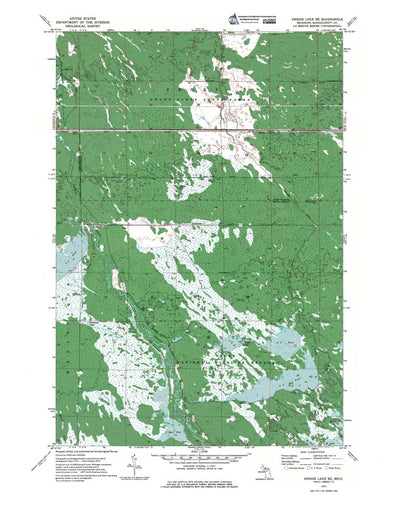 Western Michigan University MI-Driggs Lake SE: Authoritative US Topos 1972 digital map