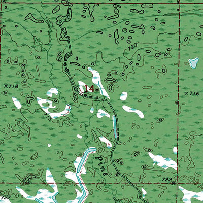 Western Michigan University MI-Driggs Lake SE: Authoritative US Topos 1972 digital map