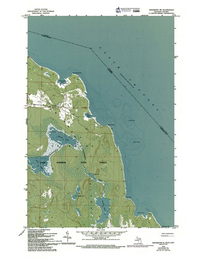 Western Michigan University MI-Drummond SE: Authoritative US Topos 1964 digital map