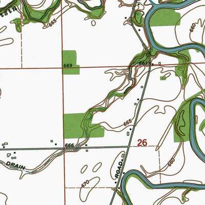Western Michigan University MI-Dundee: Authoritative US Topos 1972 digital map