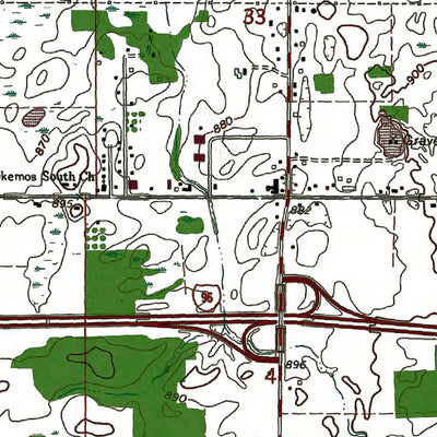 Western Michigan University MI-East Lansing: Authoritative US Topos 1970 digital map