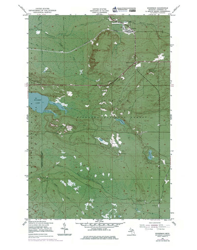 Western Michigan University MI-Eckerman: Authoritative US Topos 1951 digital map
