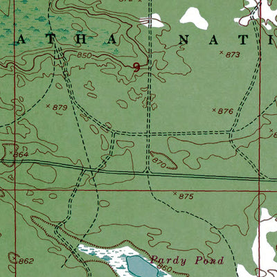 Western Michigan University MI-Eckerman: Authoritative US Topos 1951 digital map
