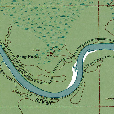 Western Michigan University MI-Emerson NoInset: Authoritative US Topos 1951 digital map