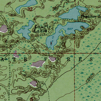 Western Michigan University MI-Emerson NoInset: Authoritative US Topos 1951 digital map