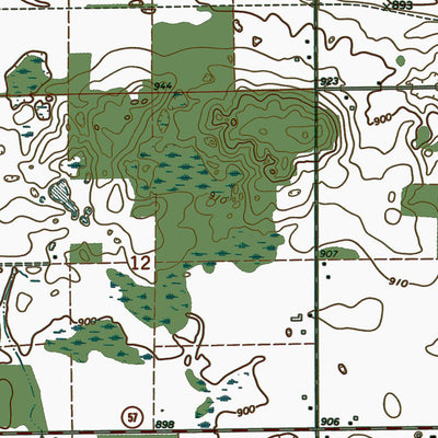 Western Michigan University MI-Evans: Authoritative US Topos 1972 digital map