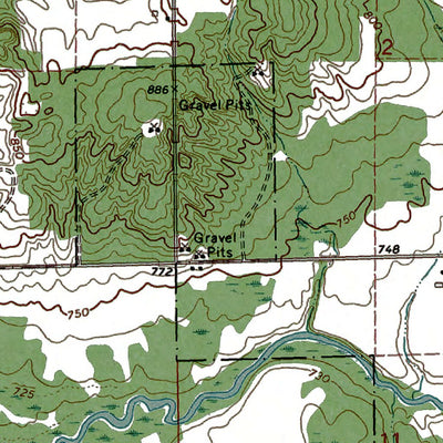Western Michigan University MI-Evans Creek: Authoritative US Topos 1972 digital map