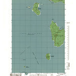 Western Michigan University MI-Fairport: Authoritative US Topos 1985 digital map