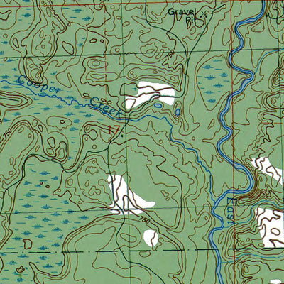 Western Michigan University MI-Floyd Lake: Authoritative US Topos 1989 digital map