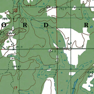 Western Michigan University MI-Ford River: Authoritative US Topos 1985 digital map