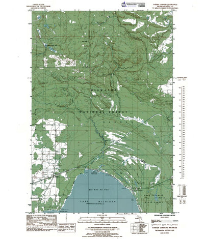 Western Michigan University MI-Garden Corners: Authoritative US Topos 1985 digital map