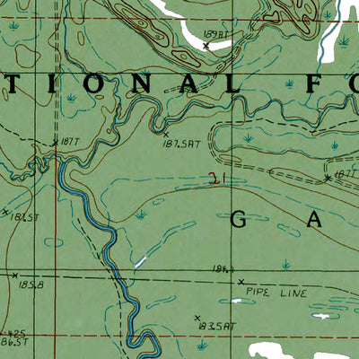Western Michigan University MI-Garden Corners: Authoritative US Topos 1985 digital map