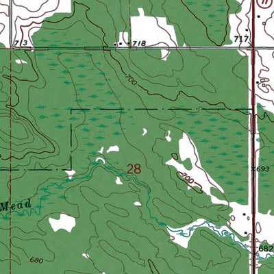 Western Michigan University MI-Germfask: Authoritative US Topos 1972 digital map