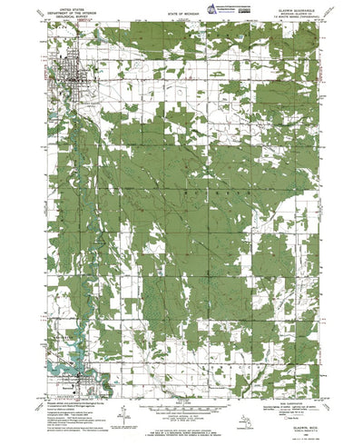 Western Michigan University MI-Gladwin: Authoritative US Topos 1969 digital map