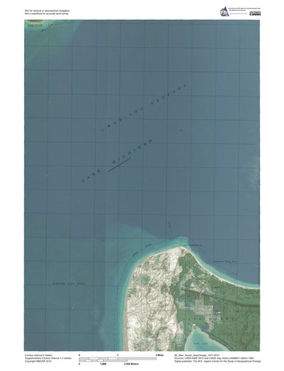 Western Michigan University MI-Glen Haven: GeoChange 1977-2012 digital map