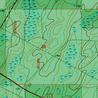 Western Michigan University MI-Golden Lake: Authoritative US Topos 1999 digital map