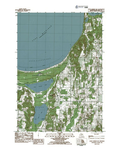 Western Michigan University MI-Good Harbor Bay: Authoritative US Topos 1983 digital map