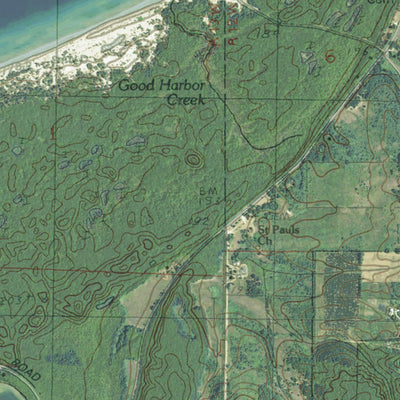 Western Michigan University MI-Good Harbor Bay: GeoChange 1977-2012 digital map