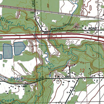 Western Michigan University MI-Goodells: Authoritative US Topos 1991 digital map