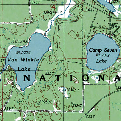 Western Michigan University MI-Gooseneck Lake: Authoritative US Topos 1985 digital map