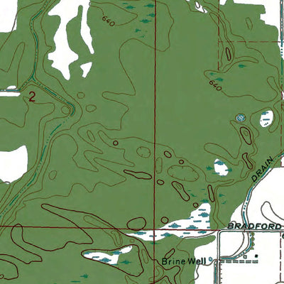 Western Michigan University MI-Gordonville: Authoritative US Topos 1973 digital map