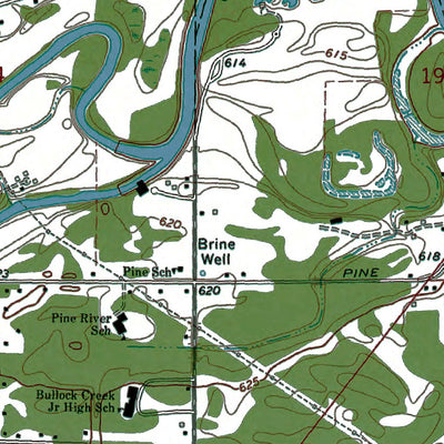 Western Michigan University MI-Gordonville: Authoritative US Topos 1973 digital map