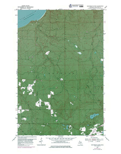 Western Michigan University MI-Graveraet River: Authoritative US Topos 1954 digital map