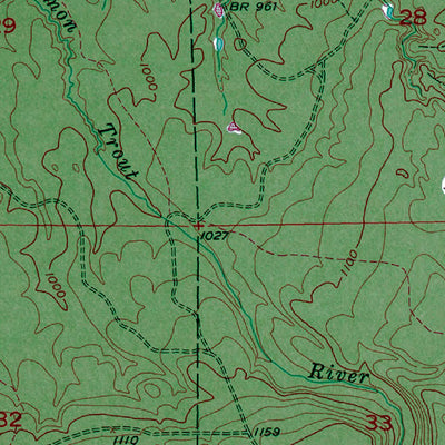 Western Michigan University MI-Graveraet River: Authoritative US Topos 1954 digital map