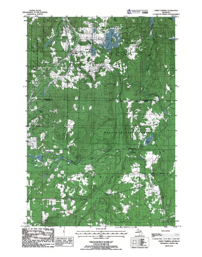 Western Michigan University MI-Green Timbers: Authoritative US Topos 1986 digital map