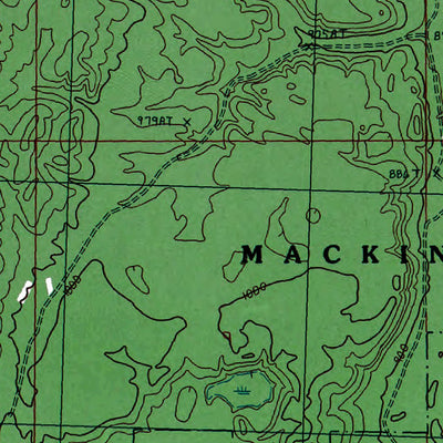 Western Michigan University MI-Green Timbers: Authoritative US Topos 1986 digital map