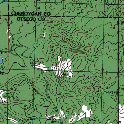 Western Michigan University MI-Green Timbers: Authoritative US Topos 1986 digital map