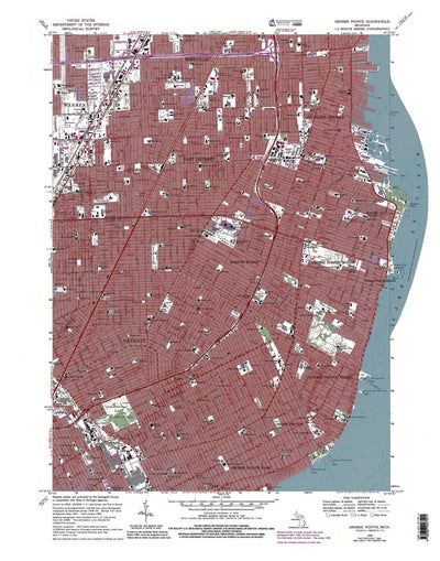 Western Michigan University MI-Grosse Pointe: Authoritative US Topos 1968 digital map