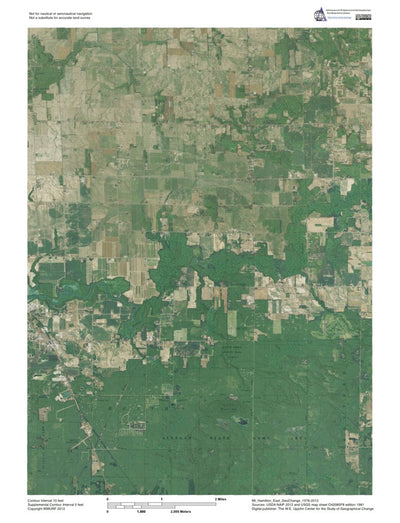 Western Michigan University MI-Hamilton East: GeoChange 1976-2012 digital map